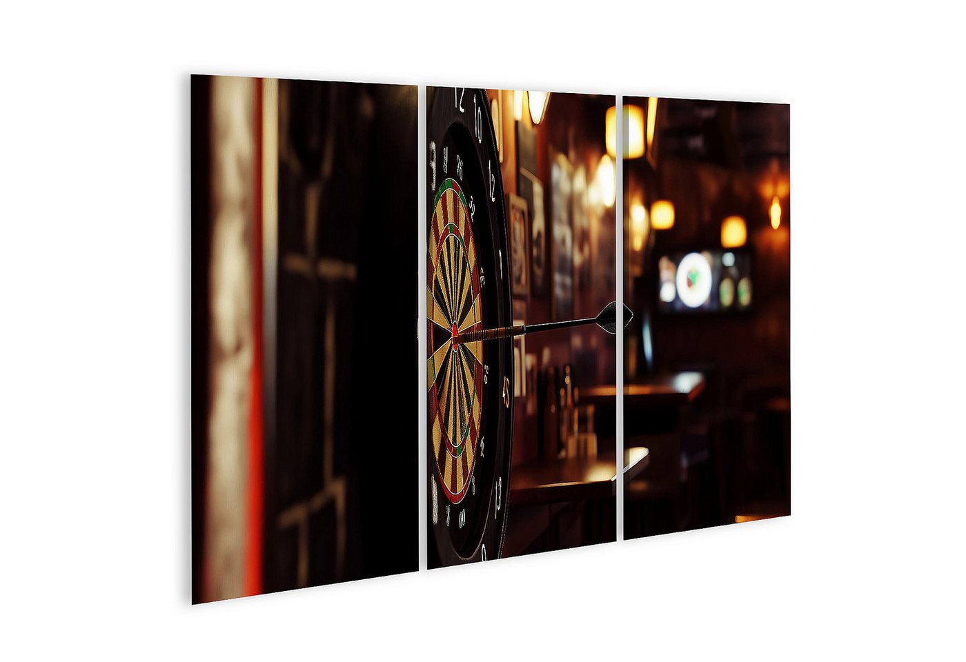 islandburner Leinwandbild Hyperrealistischer Dartpfeil trifft perfekt Bullseye - Pub-Feeling ga islandburner Leinwandbild Hyperrealistischer Dartpfeil trifft perfekt Bullseye - Pub-Feeling ga von islandburner
