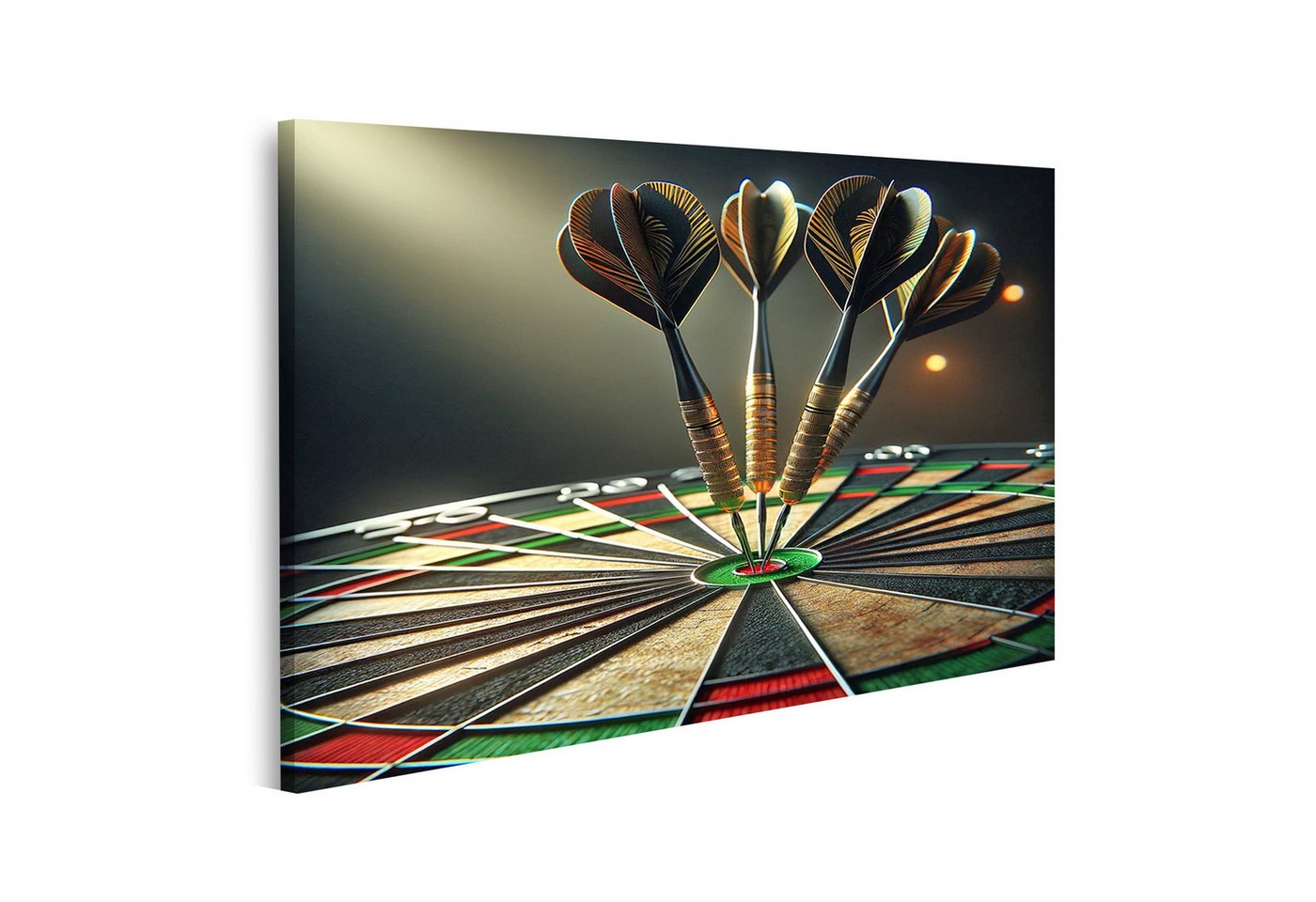 islandburner Leinwandbild Traditionelle Dartscheibe drei Darts im Bullseye schwarze Sc Bilder islandburner Leinwandbild Traditionelle Dartscheibe drei Darts im Bullseye schwarze Sc Bilder von islandburner
