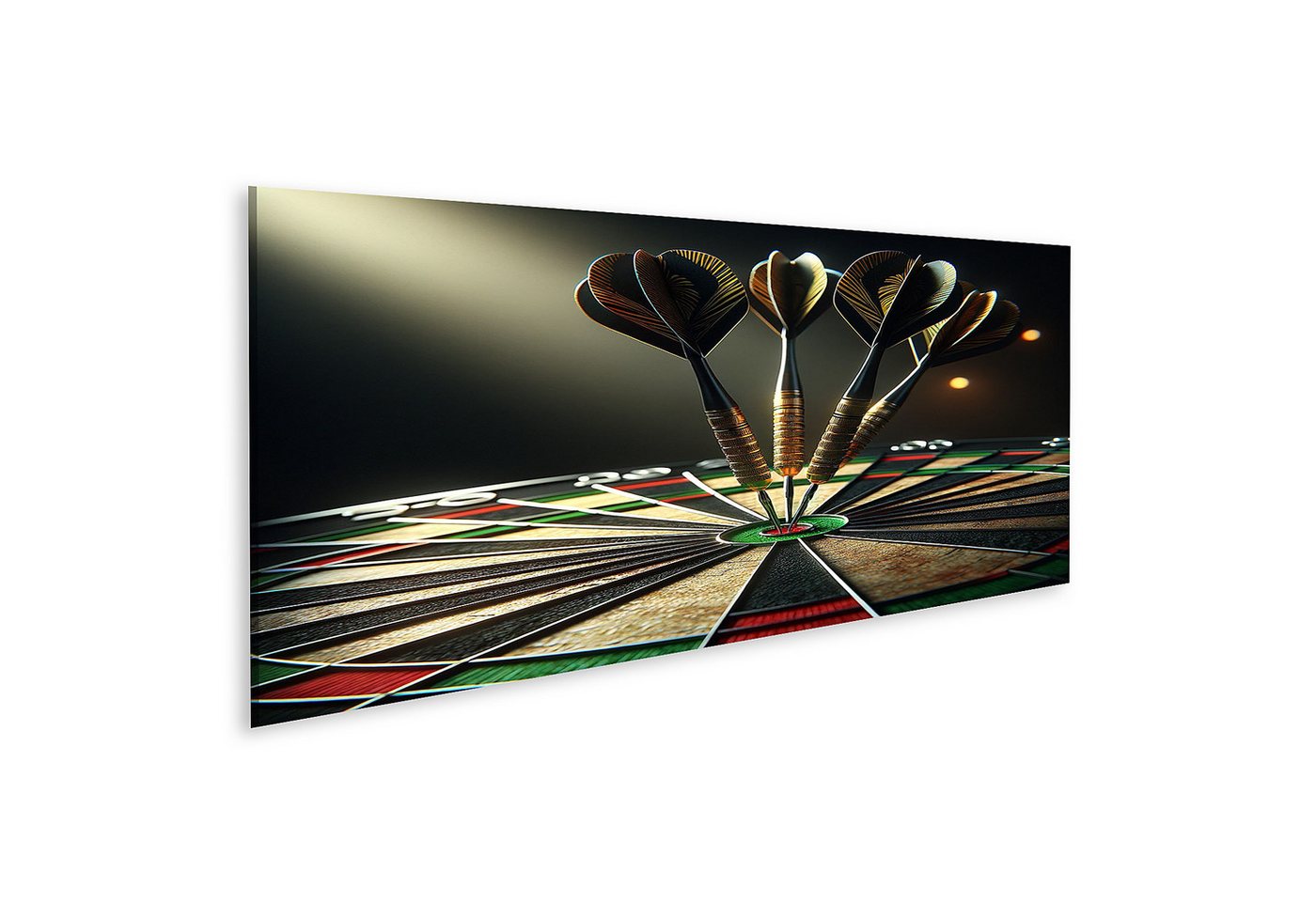 islandburner Leinwandbild Traditionelle Dartscheibe drei Darts im Bullseye schwarze Sc Bilder islandburner Leinwandbild Traditionelle Dartscheibe drei Darts im Bullseye schwarze Sc Bilder von islandburner