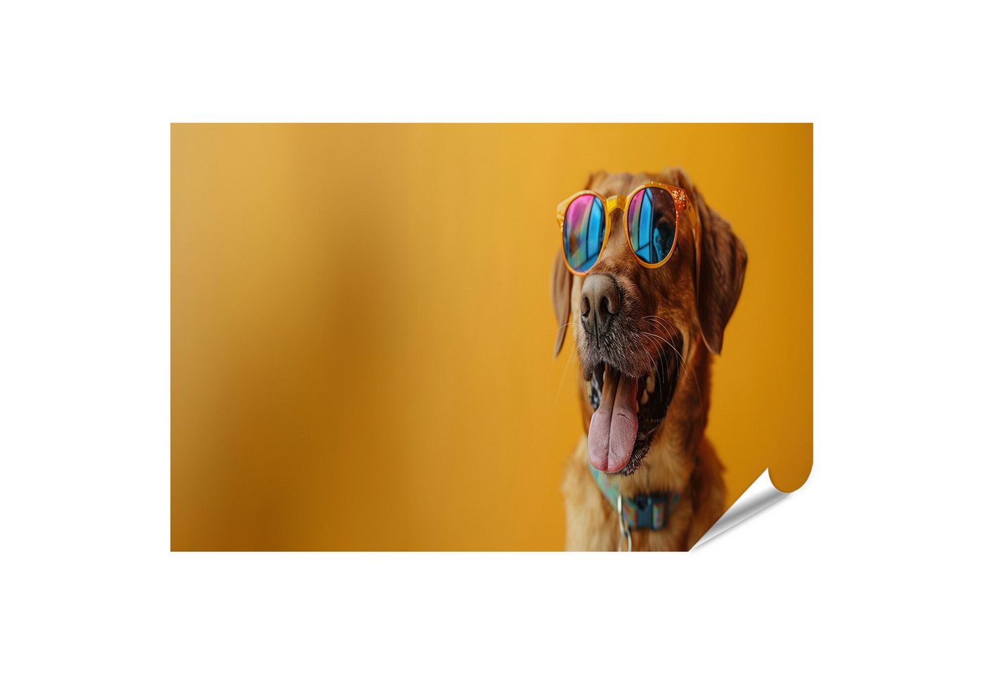 islandburner Poster Amüsanter Hund feiert in Geburtstags-Sonnenbrille Kinderzimmer Tierhan islandburner Poster Amüsanter Hund feiert in Geburtstags-Sonnenbrille Kinderzimmer Tierhan von islandburner