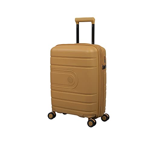 it luggage Eco Tough 53,3 cm Hardside Handgepäck-Spinner mit 8 Rädern, Honey Gold, 21", Eco Tough 53,3 cm (21 Zoll) Handgepäckstück mit 8 Rädern, erweiterbar von it luggage