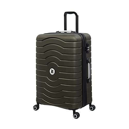 it luggage Intervolve Spinner, 8 Räder, erweiterbar, 71,1 cm (28 Zoll), Dark Olive, 28", Intervolve 71,1 cm (28 Zoll), kariert, 8 Räder, erweiterbar von it luggage