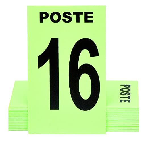 Januel – Postkarten-Set: 27 nummerierte Postkarten, 6 x 10 cm, weiches PVC, Grün von januel