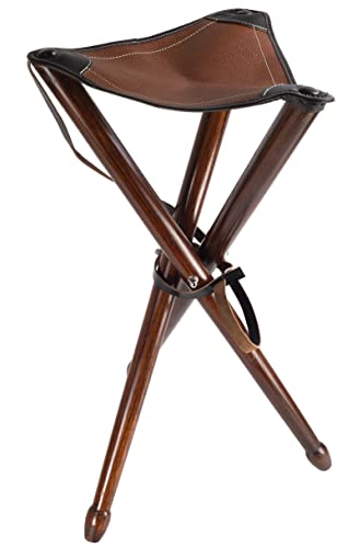 januel Art: Uni Gof40129 Dreibein-Sitz mit Lederoberseite in 2 Farben, Mehrfarbig, one Size von januel