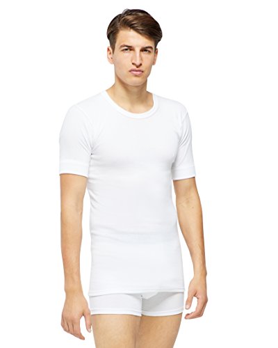 jbs Herren Basic Unterzieh T-Shirt Rundhals Dess. 300, Weiß, XL von jbs