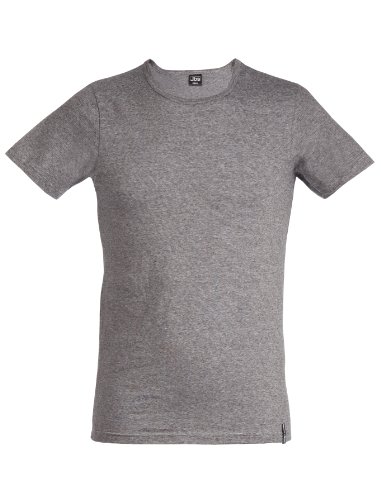 JBS Herren T-Shirt Rundhals Dess. 150 Black Label, Grau, L von jbs