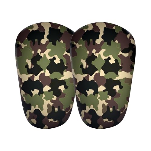 JDP Mini Schienbeinschoner, extra kleine Schienbeinschoner Fußball Herren, Anti-Rutsch Mini Schienbeinschoner Kinder Fussball, Fußball Schienbeinschoner klein 10x6 cm, Camouflage JDP Mini Schienbeinschoner, extra kleine Schienbeinschoner Fußball Herren, Anti-Rutsch Mini Schienbeinschoner Kinder Fussball, Fußball Schienbeinschoner klein 10x6 cm, Camouflage von jdp