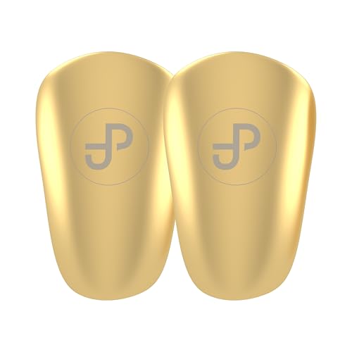JDP Mini Schienbeinschoner, extra kleine Schienbeinschoner Fußball Herren, Anti-Rutsch Mini Schienbeinschoner Kinder Fussball, Fußball Schienbeinschoner klein 12x8 cm, Gold-Edition JDP Mini Schienbeinschoner, extra kleine Schienbeinschoner Fußball Herren, Anti-Rutsch Mini Schienbeinschoner Kinder Fussball, Fußball Schienbeinschoner klein 12x8 cm, Gold-Edition von jdp