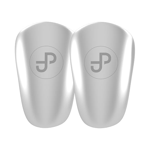 JDP Mini Schienbeinschoner, extra kleine Schienbeinschoner Fußball Herren, Anti-Rutsch Mini Schienbeinschoner Kinder Fussball, Fußball Schienbeinschoner klein 12x8 cm, Silber-Edition JDP Mini Schienbeinschoner, extra kleine Schienbeinschoner Fußball Herren, Anti-Rutsch Mini Schienbeinschoner Kinder Fussball, Fußball Schienbeinschoner klein 12x8 cm, Silber-Edition von jdp