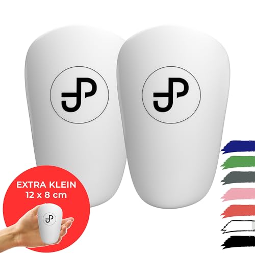 JDP Mini Schienbeinschoner, extra kleine Schienbeinschoner Fußball Herren, Anti-Rutsch Mini Schienbeinschoner Kinder Fussball, Schienbeinschoner klein, Schienbeinschoner für Fußball 12x8 cm, weiß JDP Mini Schienbeinschoner, extra kleine Schienbeinschoner Fußball Herren, Anti-Rutsch Mini Schienbeinschoner Kinder Fussball, Schienbeinschoner klein, Schienbeinschoner für Fußball 12x8 cm, weiß von jdp