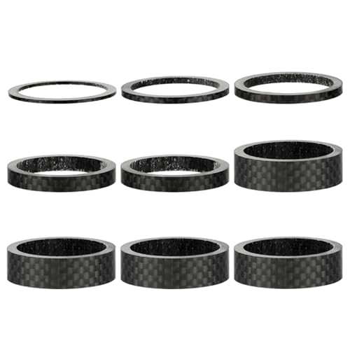 7/9Pcs Carbon Fasern Headsets Spacer Ersatz Rennrad Vorbau Scheibe Fahrräder Lenker Vorbau Aufstieg Up Einstellen Unterlegscheiben von jdstty