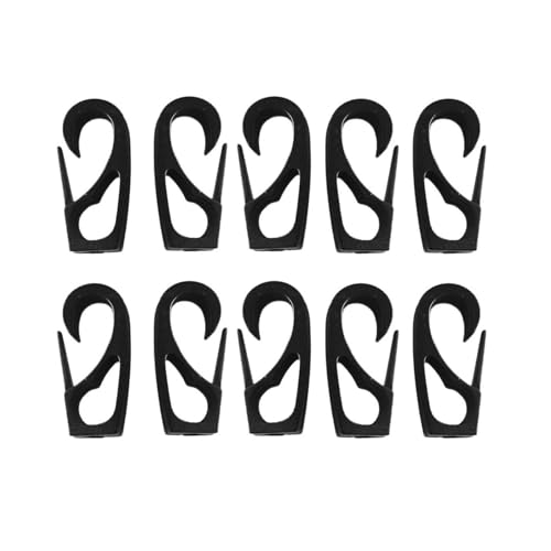 jdstty 10Pcs Kajak Bungee Seil Schnur Clip Haken Elastische Seil Schock Schnur Terminals End Haken Kunststoff Kajak Schnur Haken Einfach Zu Bedienen von jdstty