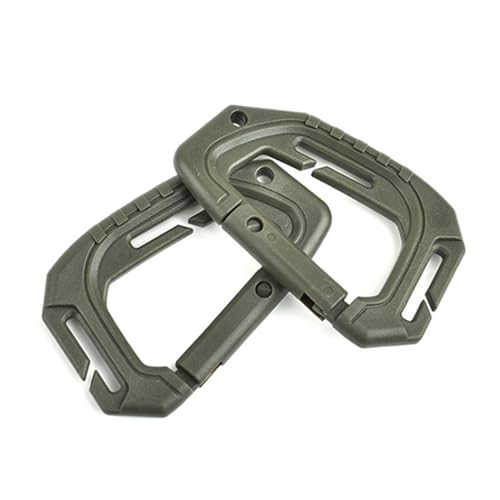 jdstty 2 leichte taktische Karabiner, Schnellhaken, D-förmige Druckknöpfe, Zahnrad-Clip, Haken, Rucksäcke, Schnalle von jdstty