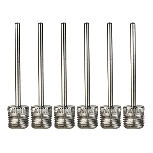 jdstty 3/6 Stücke Bälle Pumpen Inflation Nadel Ersatz Edelstahl Luft Pumpen Nadel Basketball Aufblasen Pins Langlebig von jdstty