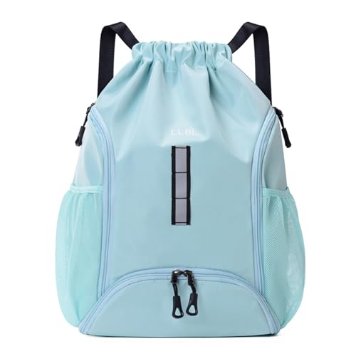 jdstty Sporttasche Große Kapazität Sporttasche Mit Schuhfach Basketballtasche Kordelzug Rucksack Zum Schwimmen Strand von jdstty