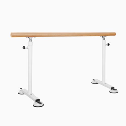 jiajulashou123 Freistehende Tragbare Ballettstange Ballettstange für Kinder Höhenverstellbar Strapazierfähig Ballettstange Stützstange rutschfest für Bewegungstraining,Stretching (Length:100CM,White) von jiajulashou123