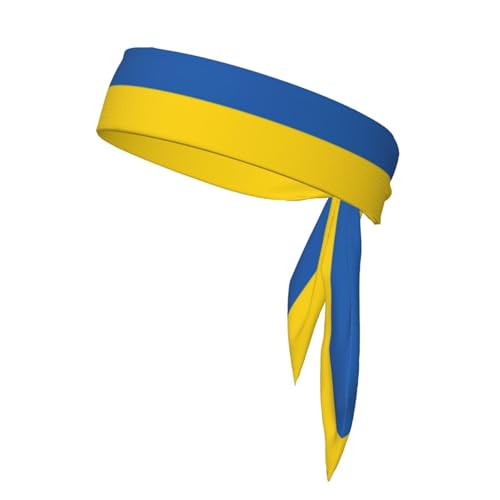 jingong Stirnband mit Ukraine-Flagge, weich und atmungsaktiv, für Damen, geeignet für Sport und den täglichen Gebrauch von jingong