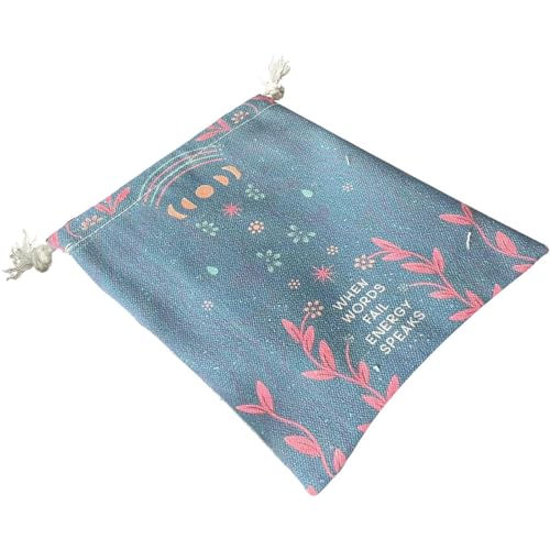 jlceh Tarottasche | Tarottasche mit Kordelzug | Tarotkartenhalter | Multifunktionale Würfel-Schmucktasche zur Aufbewahrung von Oracle Deck, Spielkarten, Tarotkarten, Zufällige Farbauswahl, Refer to von jlceh