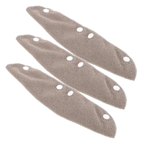 jojofuny 3 Pcs Helm Schweiß Band Liner Snap Hard Hut Zubehör Komfortable Saugfähigen Grau von jojofuny