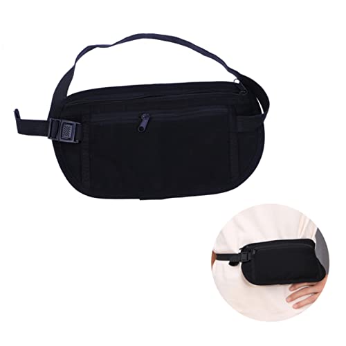 jojofuny Bauchtasche Laufende Hüfttasche Workout-gürteltasche Hüfttasche Für Unterwegs Klettergürteltasche Reiseaufkleber Trainings-hüfttasche Black von jojofuny