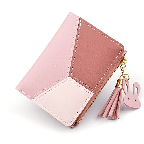 jonam Geldbörse für Damen Silver Credit Card Holder Black Wallets Metal Holders New Unisex Box Business Creative Multi Purses (Color : Pink) von jonam