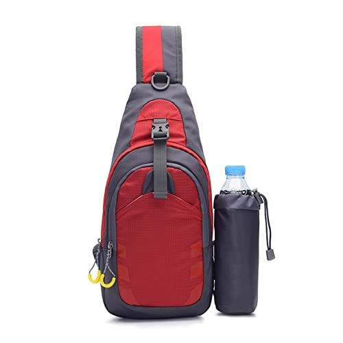 jonam Umhängetasche Travel Backpack, Outdoor Sports Backpack, Waterproof, Mountaineering (Color : Red) von jonam