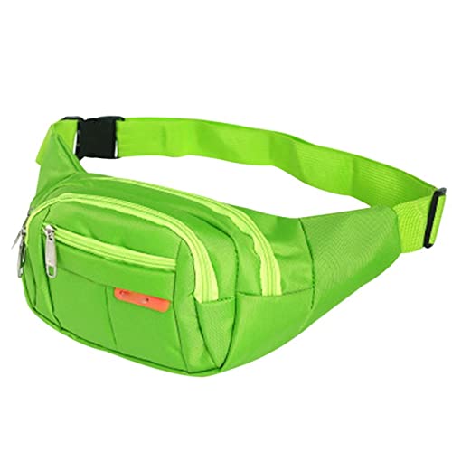 jonam Umhängetasche Unisex Waist Men Women Travelling Phone Money Pouch Banana Bags Female Belt Bag (Color : Green) von jonam