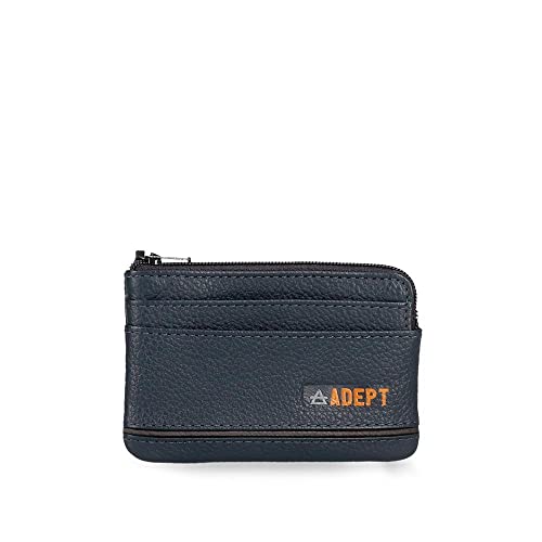 Adept Kurt Geldbörse Blau 11 x 7 x 1,5 cm Leder, blau, Geldbeutel von joumma bags,s.l.