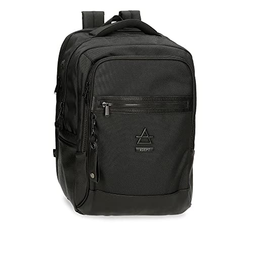 Adept Luke Rucksack für Laptop, anpassbar, 15,6 Zoll, Schwarz 31 x 44 x 15 cm, Polyester und PU, Schwarz , Anpassbarer Laptop-Rucksack Adept Luke Rucksack für Laptop, anpassbar, 15,6 Zoll, Schwarz 31 x 44 x 15 cm, Polyester und PU, Schwarz , Anpassbarer Laptop-Rucksack von joumma bags,s.l.