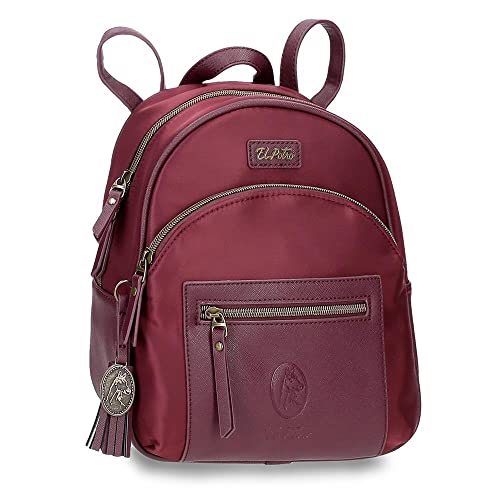 EL Potra Wolle, lässig, rot, 22 x 25 x 10 cm, Polyester und PU, rot, Lässiger Rucksack EL Potra Wolle, lässig, rot, 22 x 25 x 10 cm, Polyester und PU, rot, Lässiger Rucksack von El Potro