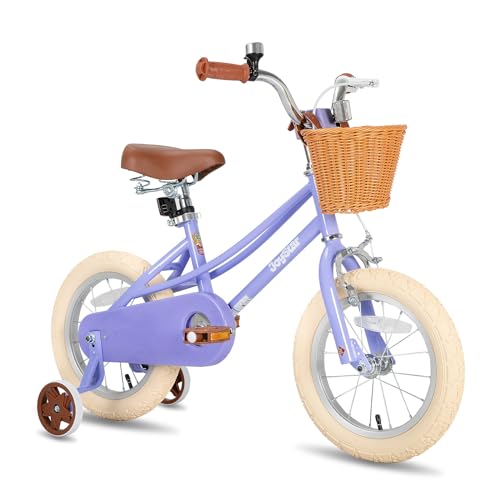 JOYSTAR 14 Zoll Kinderfahrrad für Kleinkinder 3-5 Jahre Mädchen, Mädchenfahrrad mit Stützrädern & Korb, Kinderfahrrad Lila JOYSTAR 14 Zoll Kinderfahrrad für Kleinkinder 3-5 Jahre Mädchen, Mädchenfahrrad mit Stützrädern & Korb, Kinderfahrrad Lila von JOYSTAR
