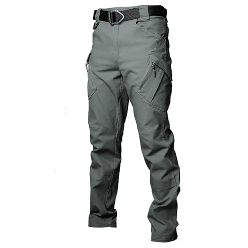 Outdoor-Hosen, Cargo-Hosen Für Herren, Widerstandsfähige Wander- Und Arbeitshosen Mit Entspannter Passform, Wasserabweisende Taktische Ripstop-Hosen (Grün,2XL) von jyyyou