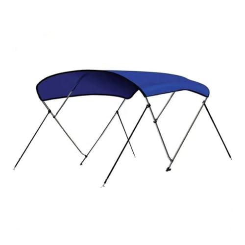 kPAnUHZ Kompatibler Sonnenschutz für Bootsüberdachung, 3 Bug-Bimini, 25 mm, 6063-Aluminiumrohr, 600D-Polyester-Oxford-Stoff, Blau(182LX117HX185-198W) von kPAnUHZ