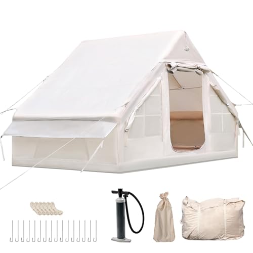 Aufblasbares Campingzelt für 2-4 Personen - 4-Jahreszeiten-Zelt aus wasserdichtem Oxford-Gewebe mit Luftpumpe, schnell aufbaubarer Unterstand mit Dachfenster für Familien- und Strandcamping Aufblasbares Campingzelt für 2-4 Personen - 4-Jahreszeiten-Zelt aus wasserdichtem Oxford-Gewebe mit Luftpumpe, schnell aufbaubarer Unterstand mit Dachfenster für Familien- und Strandcamping von kaiwrxin