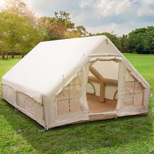 Aufblasbares Campingzelt für 4-8 Personen - 4-Jahreszeiten-Zelt aus wasserdichtem Oxford-Gewebe mit Luftpumpe, schnell aufbaubarer Unterstand mit Dachfenster für Familien- und Strandcamping Aufblasbares Campingzelt für 4-8 Personen - 4-Jahreszeiten-Zelt aus wasserdichtem Oxford-Gewebe mit Luftpumpe, schnell aufbaubarer Unterstand mit Dachfenster für Familien- und Strandcamping von kaiwrxin