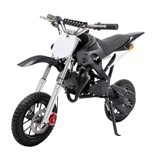 kangten Kinder-Motorrad, Dirt Bike für Kinder, 49CC Dirt Bike für Kinde für Kinder und Jugendliche im Alter von 6-16 Jahren (Schwarz) von kangten