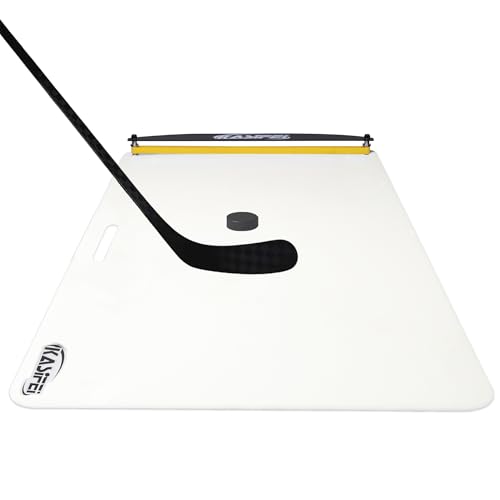 kasifei Hockey-Schießpad mit Rebounder, 121,9 x 61 cm, professionelles Hockey-Trainingsgerät zum Schießen, synthetisches Eis für Hockey-Passing und Stickhandling kasifei Hockey-Schießpad mit Rebounder, 121,9 x 61 cm, professionelles Hockey-Trainingsgerät zum Schießen, synthetisches Eis für Hockey-Passing und Stickhandling von kasifei