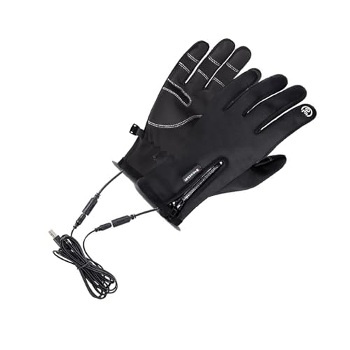 kawehiop Fahrradhandschuhe für den Winter, Touchscreen für bequemes Telefonieren unterwegs, beheizte Handschuhe, Winterhandschuhe, Radfahren, 2. Warm, XL von kawehiop