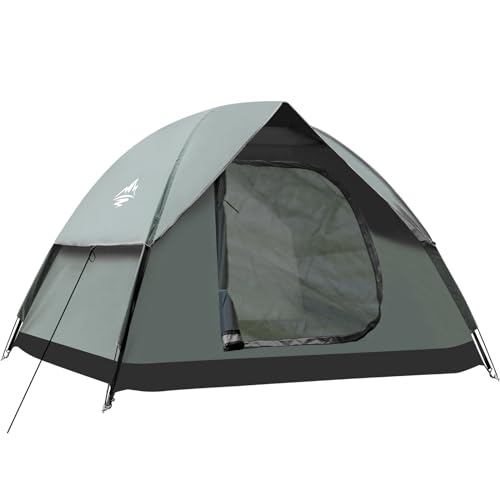 Camping Zelt, Familie Zelt Für S(2-3) Personen Kuppelzelte Sonnenschutz Backpacking Wurfzelte Schnell Set-up für Camping (S(2-3 Personen)) von kejector