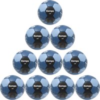 10er Ballpaket Kempa Leo Handball 182 - blau/schwarz 2 von kempa