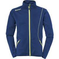 Kempa CURVE Classic Trainingsjacke Kinder deep blau/fluo gelb 116 von kempa