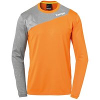 Kempa Core 2.0 Langarmshirt fresh orange/dark grau melange S von kempa