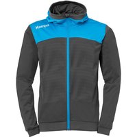 Kempa Emotion 2.0 Hood Jacke anthrazit/kempablau 128 von kempa