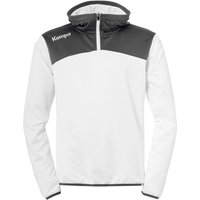 Kempa Emotion 2.0 1/4-Zip Hoodie weiß/anthrazit 116 von kempa