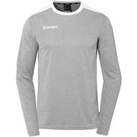 Kempa Emotion 27 Langarmshirt Kinder dark grau melange/weiß 152 von kempa