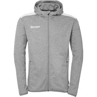 Kempa Emotion 27 Trainingsjacke mit Kapuze Herren dark grau melange/weiß 3XL von kempa