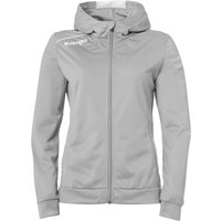 Kempa Player Kapuzenjacke Damen dark grau melange/weiß L von kempa