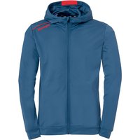 Kempa Player Kapuzenjacke Herren ice grau/fluo rot M von kempa