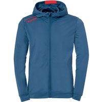 Kempa Player Kapuzenjacke Herren ice grau/fluo rot S von kempa