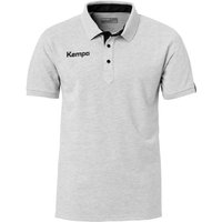 Kempa Prime Poloshirt grau/schwarz M von kempa